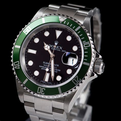 green and black bezel rolex|Rolex green bezel submariner.